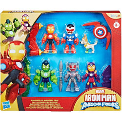 Hasbro Marvel Iron Man & His Awesome Friends Armored-up Avengers Pack Σετ Φιγούρες Δράσης για 3+ Ετών