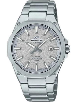 Casio Edifice Sapphire Ανδρικό Ρολόι με Ασημί Μεταλλικό Μπρασελέ EFR-S108DE-8AVUEF