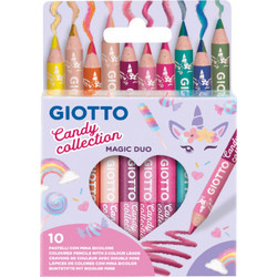 Giotto Candy Magic Duo Ξυλομπογιές Σετ 10τμχ Πολύχρωμο