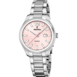 Festina Γυναικείο Ρολόι με Ασημί Μεταλλικό Μπρασελέ F20737/2