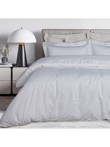 Das Home Σετ Σεντόνια King Size Βαμβακοσατέν 260x280 Prestige 1708 White