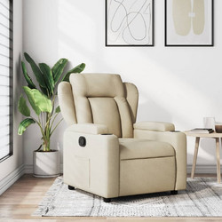 vidaXL Πολυθρόνα Relax Ανακλινόμενη Μπεζ 3205567