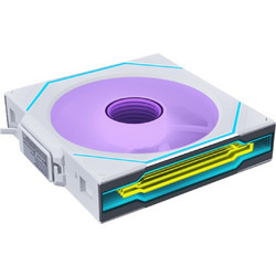 Lian Li Uni Fan SL-INF Wireless Reversed Case Fan 120mm ARGB με Σύνδεση 4-Pin PWM White