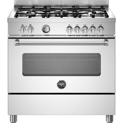 Bertazzoni MAS95C1EXC Κουζίνα Ηλεκτρική 117lt με Εστίες Αερίου 93.5cm
