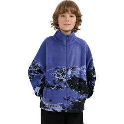 4F Παιδική Ζακέτα Fleece με Φερμουάρ Μπλε 4FJWAW25TFLEM349-91A