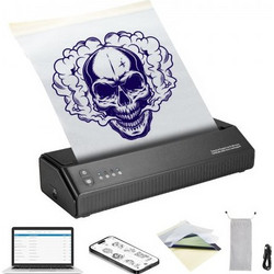 Vevor Tattoo Transfer Stencil Μονόχρωμος Φορητός Εκτυπωτής Θερμικός με Mobile Print