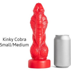 Mr. Hankeys Toys Kinky Cobra Ρεαλιστικό Dildo με Βεντούζα & Όρχεις Κόκκινο