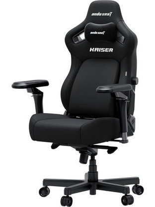 Anda Seat Kaiser 4 V2 XL 6D Καρέκλα Gaming Υφασμάτινη με Ρυθμιζόμενα Μπράτσα Μαύρη 278-86-ADSK42XBKF