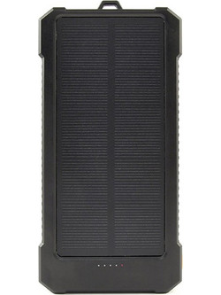 Gembird PB10 Solar Ηλιακό Power Bank 10000mAh 20W με 2 Θύρες USB-A & 2 Θύρες USB-C Black