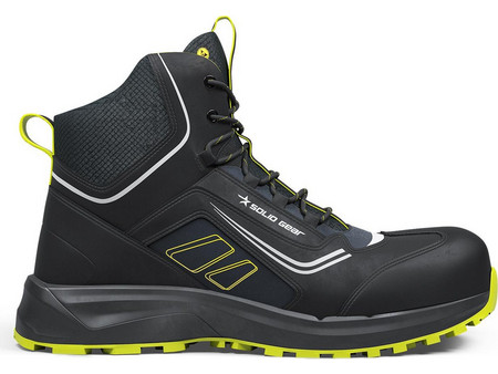 Solid Gear Adapt Mid Μποτάκια Ασφαλείας S3 Αδιάβροχα Μαύρα Κίτρινα SG80202