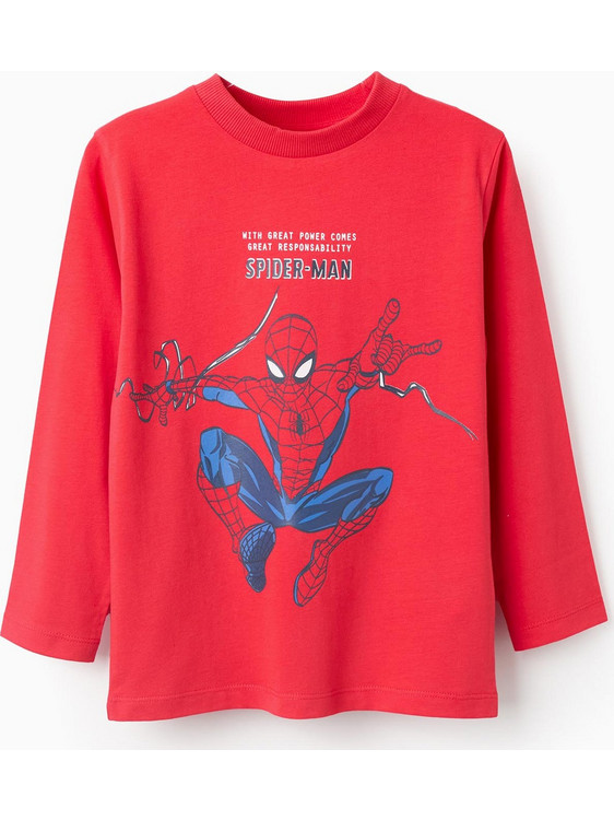 Zippy Spider-Man Παιδικό T-Shirt Μακρυμάνικο Κόκκινο 31074257040