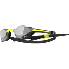 TYR Tracer-X Elite Mirrored Racing Γυαλάκια Κολύμβησης Ενηλίκων Αντιθαμβωτικά Μαύρα Κίτρινα