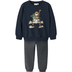 Name It Παιδικό Σετ Φόρμας Navy Μπλε Ανθρακί 13243523