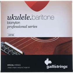 Galli UX740 Baritone Σετ 4 Χορδές Ukelele Nylon 24-40" 1/2