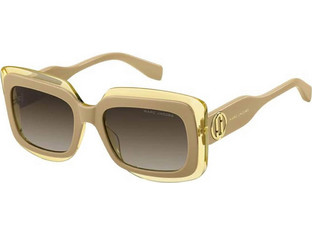 Marc Jacobs MARC850S 10AHA Γυναικεία Γυαλιά Ηλίου Τετράγωνα Κοκάλινα Καφέ με Καφέ Φακό