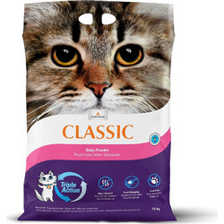 Intersand Classic Baby Powder Άμμος Γάτας Μπετονίτης με Άρωμα Πούδρα 14kg