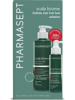 Pharmasept Scalp Biome Σετ Σαμπουάν & Serum κατά της Τριχόπτωσης 400ml + 100ml