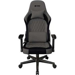 Fury Shinai S8 Καρέκλα Gaming Υφασμάτινη με Ρυθμιζόμενα Μπράτσα Μαύρη Γκρι FURNFF-2360