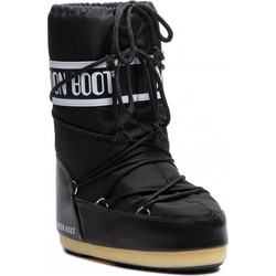 Moon Boot Γυναικεία Μποτάκια Χιονιού Πλατφόρμα Μαύρα με Γούνα 14004400-001