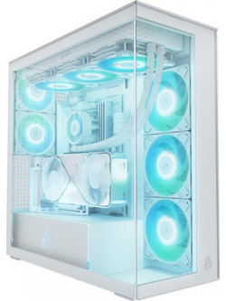 Arctic Xtender Transparent Window White Gaming Midi Tower Κουτί Υπολογιστή με Πλαϊνό Παράθυρο