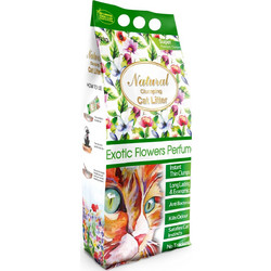 Natural Exotic Flowers Άμμος Γάτας Μπετονίτης με Άρωμα 5kg