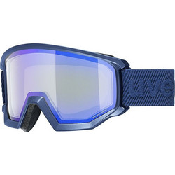 Uvex Athletic FM Μάσκα Σκι & Snowboard Ενηλίκων Μπλε με Φακό Καθρέπτη Μπλε