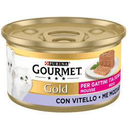 Purina Gourmet Gold Kitten Mousse with Veal 3x85gr