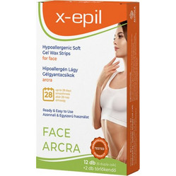 X-epil Sensitive Ταινίες Αποτρίχωσης για Πρόσωπο για Ευαίσθητες Επιδερμίδες 12τμχ