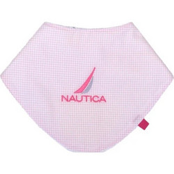 Nautica Des. 922 Σαλιάρα Μπαντάνα από 100% Βαμβάκι με Κουμπί Ροζ