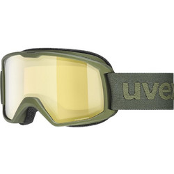 Uvex Elemnt FM Μάσκα Σκι & Snowboard Ενηλίκων Πράσινη με Φιμέ Φακό Κίτρινο