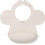 BabyOno Αδιάβροχη Σαλιάρα Σιλικόνης με Κουμπί & Τσέπη 6m+ Μπεζ