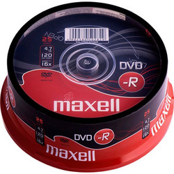 Maxell 275520-40-TE Εγγράψιμα DVD-R 16x 4.7GB Cake Box 25τμχ