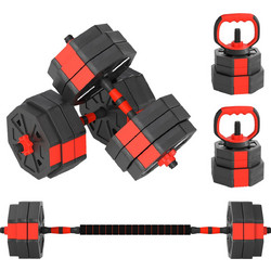 Sportnow A91-414V04RD Ρυθμιζόμενοι Αλτήρες Σετ με Μπάρα 30kg