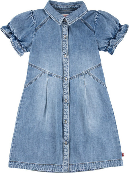Levi's Παιδικό Φόρεμα Τζιν Μπλε 4EM267-MDV