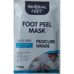 Imperial Feet Aloe Vera Μάσκα Απολέπισης Ποδιών 2τμχ