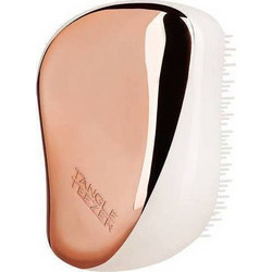 Tangle Teezer On The Go Smooth & Shine Βούρτσα Μαλλιών για Ξεμπέρδεμα Ροζ Χρυσή