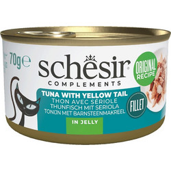 Schesir Complements with Tuna & Yellow Tail in Jelly 70gr