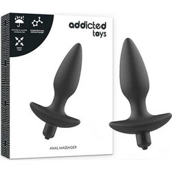 Addicted Toys Πρωκτική Σφήνα με Δόνηση 14.5cm Μαύρη