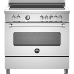 Bertazzoni MAS95I1EXC Κουζίνα Ηλεκτρική 86lt με Επαγωγικές Εστίες 89.5cm