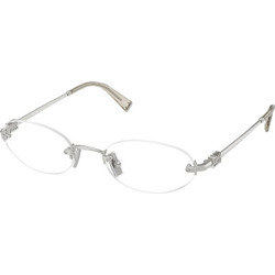 Miu Miu MU53WV 1BC1O1 Ανδρικός Σκελετός Γυαλιών Οράσεως Μεταλλικός Ασημί