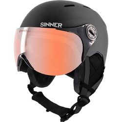 Sinner Typhoon Visor Κράνος Σκι & Snowboard Μαύρο