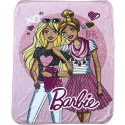 Γαρύφαλλο Παιδική Κουβέρτα Βελουτέ Barbie 160x220 Ροζ