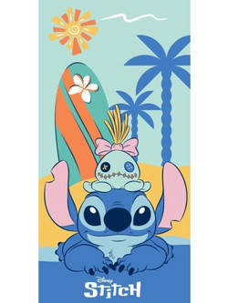 Stitch & Scrump Παιδική Πετσέτα Θαλάσσης Τιρκουάζ 70x140cm