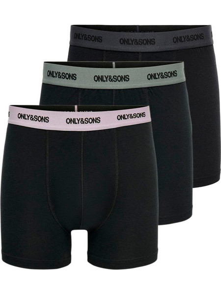 Only & Sons Ανδρικά Μποξεράκια Σετ 3Pack Navy Μπλε 22027250