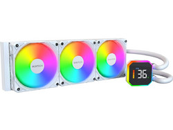 Montech HyperFlow Digital 360 White Υδρόψυξη CPU 120mm ARGB για Socket 1200 / 1700 / 1851 / 2011 / 2011-3 / 2066 / AM3 / AM4 / AM5 / 115x