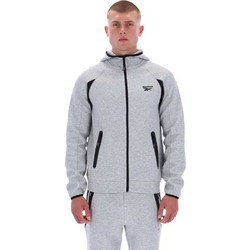 Reebok Ανδρική Ζακέτα Φούτερ με Κουκούλα και Φερμουάρ Γκρι 100240313