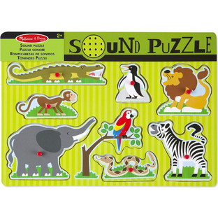 Παιδικό Puzzle Melissa & Doug Zoo Animals Sound 8 Κομμάτια