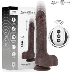 Intense Mr. Intense Matt Vibrator Ρεαλιστικός Δονητής για Ζευγάρια με Τηλεχειριστήριο 22cm Καφέ