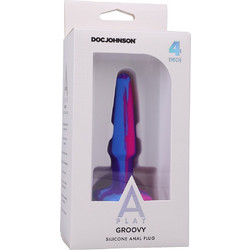 Doc Johnson Groovy Πρωκτική Σφήνα 10cm Μπλε Ροζ