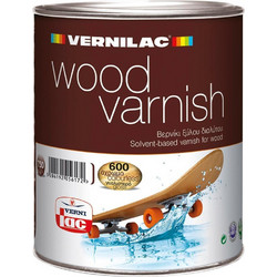 Vernilac WOOD VARNISH Βερνίκι Ξύλου Διαλύτου Satin Άχρωμο 0.75lt